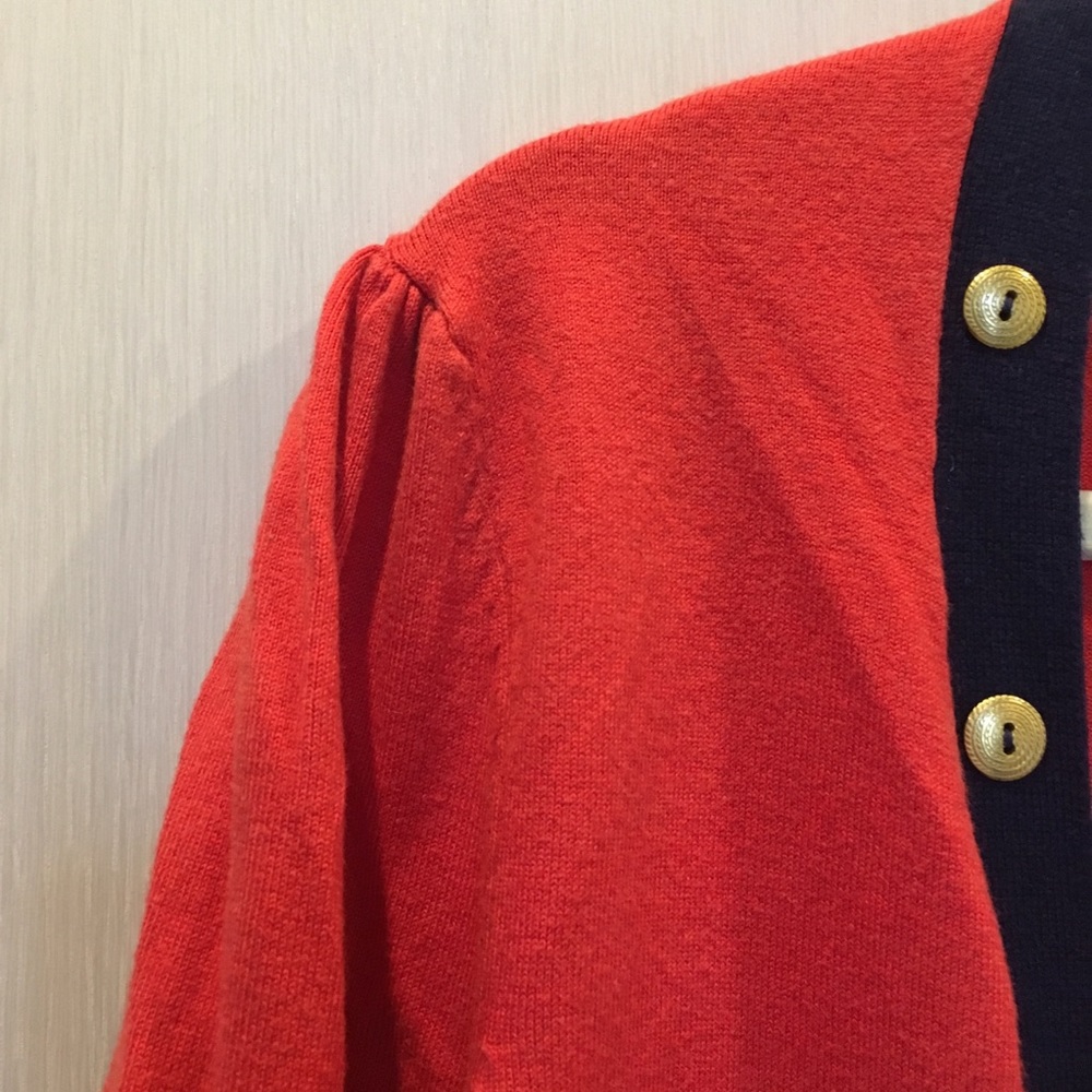 Red open cardigan - Picture 3 of 6